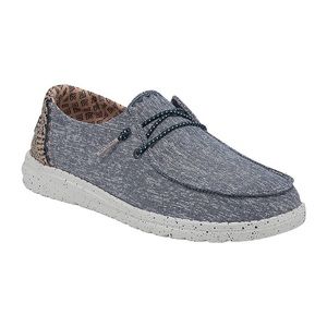 Hey Dude Wendy Blue Chambray Loafers Size 7 Women’s NWT